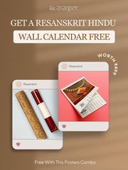 Devotional & Bhakti Sanskrit Quotes: 4 Posters Combo + FREE Wall Calendar