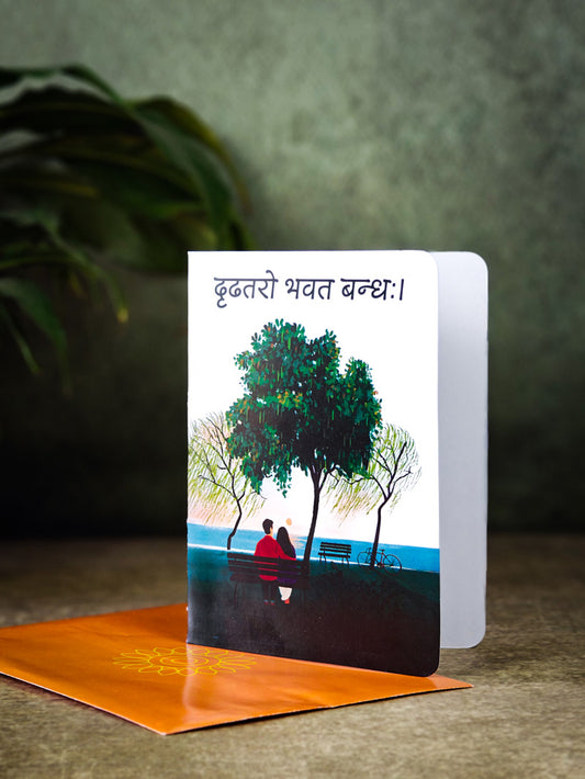 Anniversary Greeting Card | Romantic Couple Design | Premium Eco-Friendly Love Card with Envelope