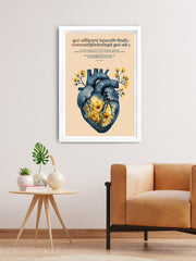 Sanskrit Heart Care Frame for Cardiology Clinics
