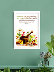 Ayurvedic Wisdom Sanskrit Wall Art