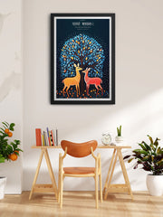 Gond Art Inspired - Bhagavad Gita 3.11 Wall Frame