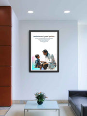 Doctor's Values Sanskrit Frame with Illustrated Artwork