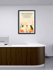 Effective Communication Sanskrit Wall Art for Doctors