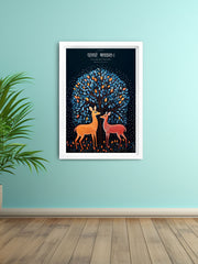 Gond Art Inspired - Bhagavad Gita 3.11 Wall Frame