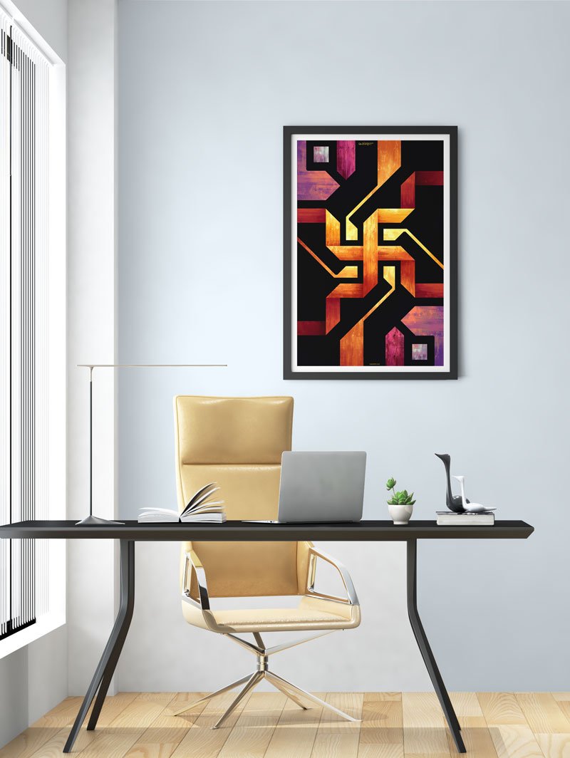 Swastika Wall Frame Frames - ReSanskrit